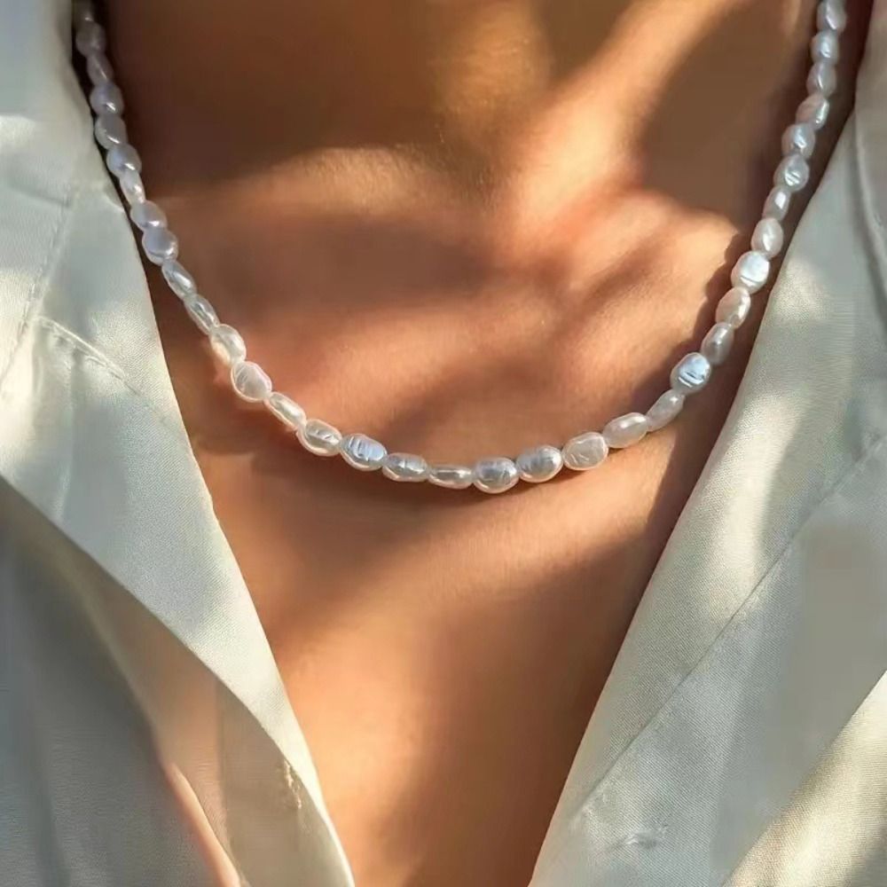 Pearl Choker Necklace Vintage - Simple Imitation Pearl Choker Necklace Vintage