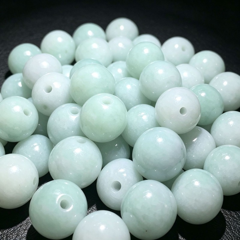 10PC Natural Jade Emerald 13mm - огляд і ціна Earrings