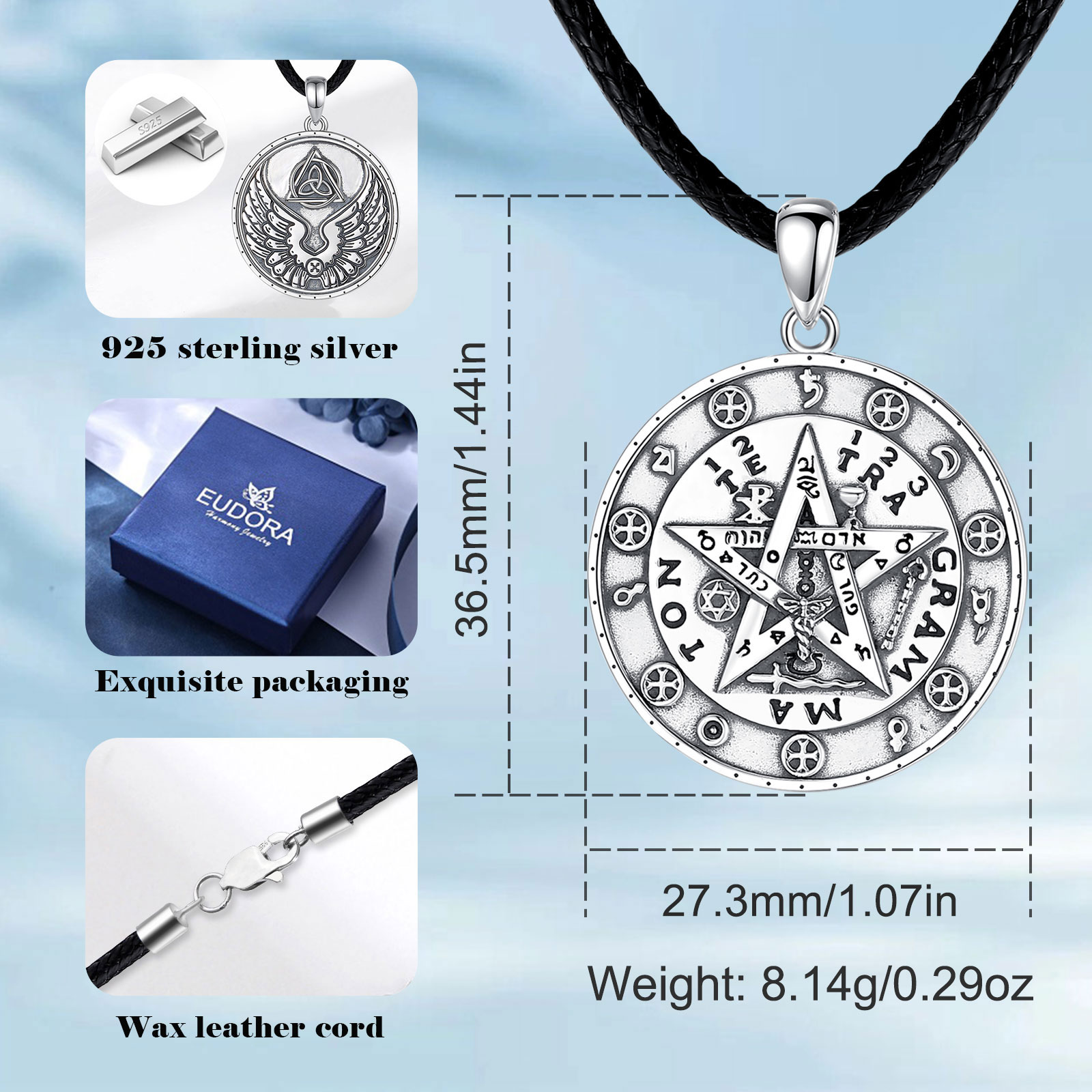 Eudora 925 Sterling Silver Pen - огляд і ціна 925 Sterling Silver Chain Necklace Men