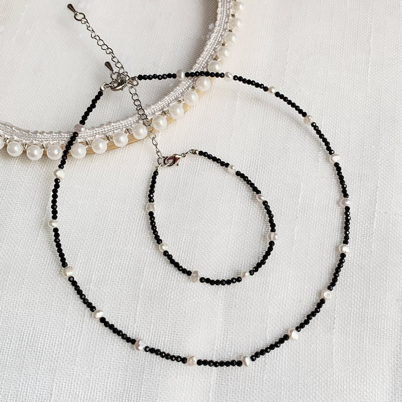 Fashion Healing Jewelry 2MM Sm - огляд і ціна Pearl Choker Necklace Vintage