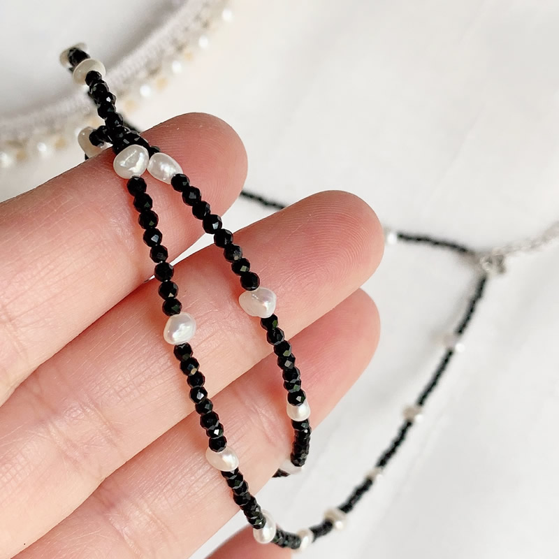 Fashion Healing Jewelry 2MM Sm - огляд і ціна Pearl Choker Necklace Vintage