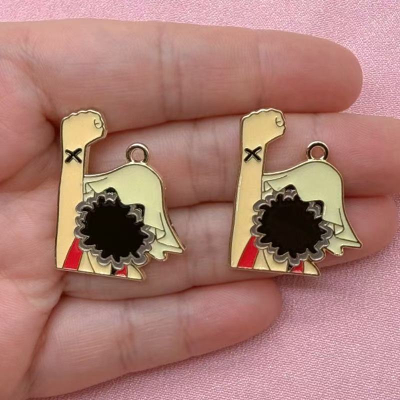 10PCS alloy drip oil cartoon p - огляд і ціна Earrings