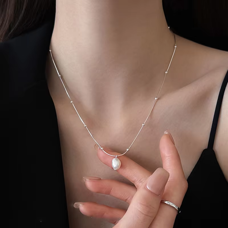 Freshwater Pearl Pendant Neckl - огляд і ціна Pearl Choker Necklace Vintage