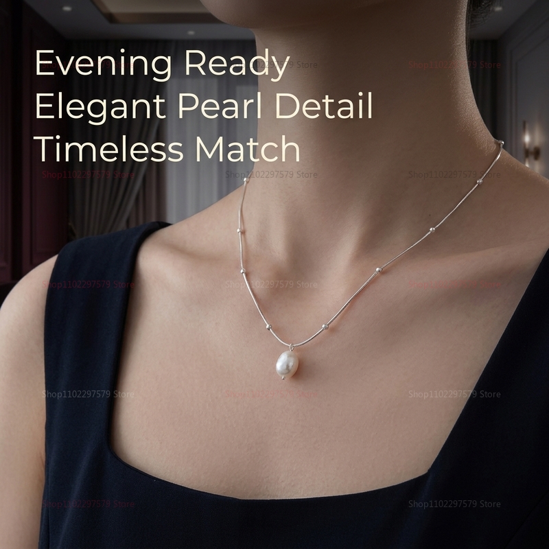 Freshwater Pearl Pendant Neckl - огляд і ціна Pearl Choker Necklace Vintage