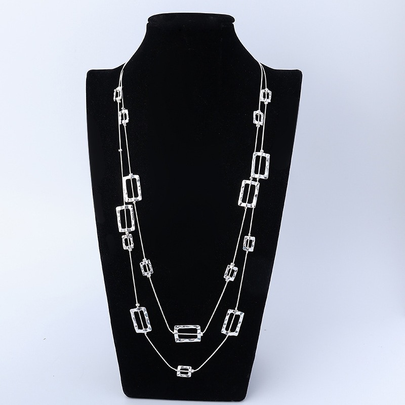 Layered Long Chain Necklace Ha - огляд і ціна Layered Pendant Necklace Aesthetic