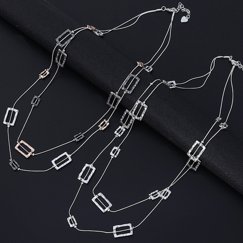 Layered Long Chain Necklace Ha - огляд і ціна Layered Pendant Necklace Aesthetic