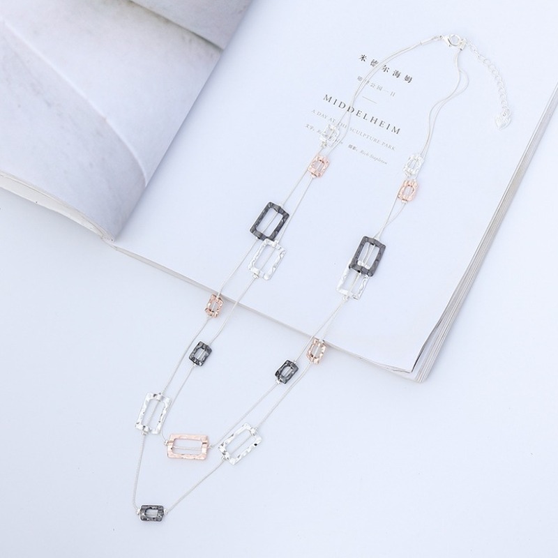 Layered Long Chain Necklace Ha - огляд і ціна Layered Pendant Necklace Aesthetic