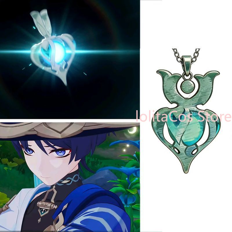 Genshin Impact Wanderer Metal  - огляд і ціна Anime Pendant Necklace