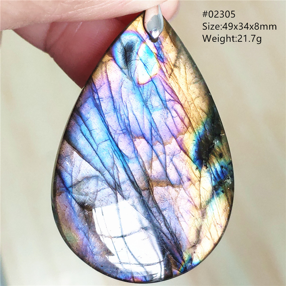 Natural Colorful Labradorite P - огляд і ціна 925 Sterling Silver Chain Necklace Men