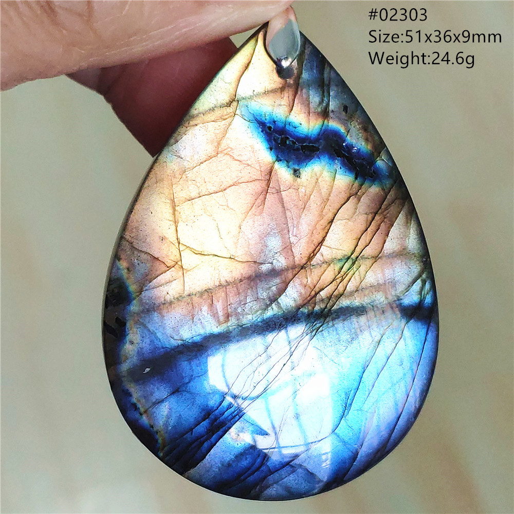 Natural Colorful Labradorite P - огляд і ціна 925 Sterling Silver Chain Necklace Men
