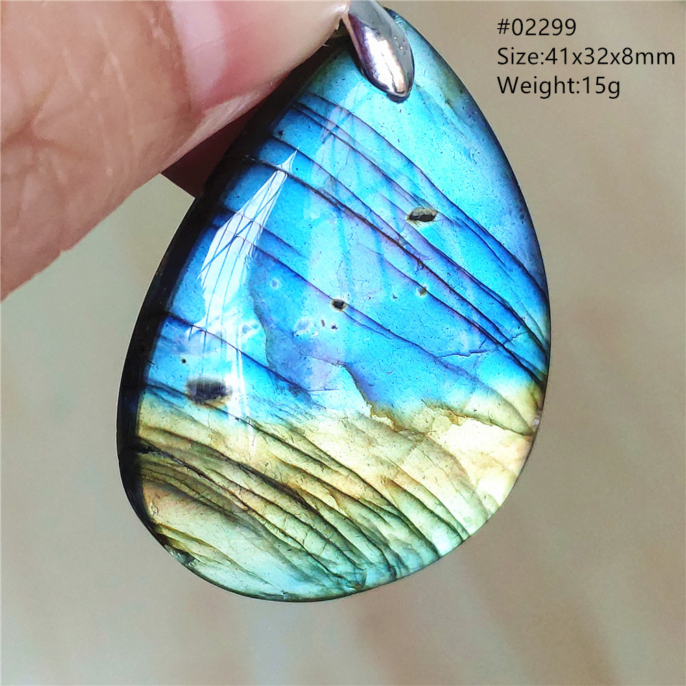 Natural Colorful Labradorite P - огляд і ціна 925 Sterling Silver Chain Necklace Men