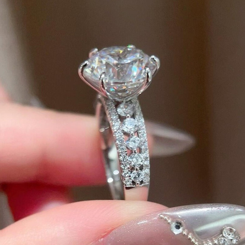 4 Carats High Sparkle Classic  - огляд і ціна Moissanite Engagement Ring 1 Carat