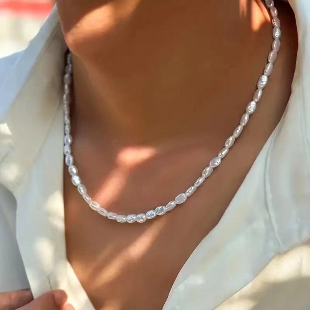 Simple Imitation Pearl Choker  - огляд і ціна Pearl Choker Necklace Vintage