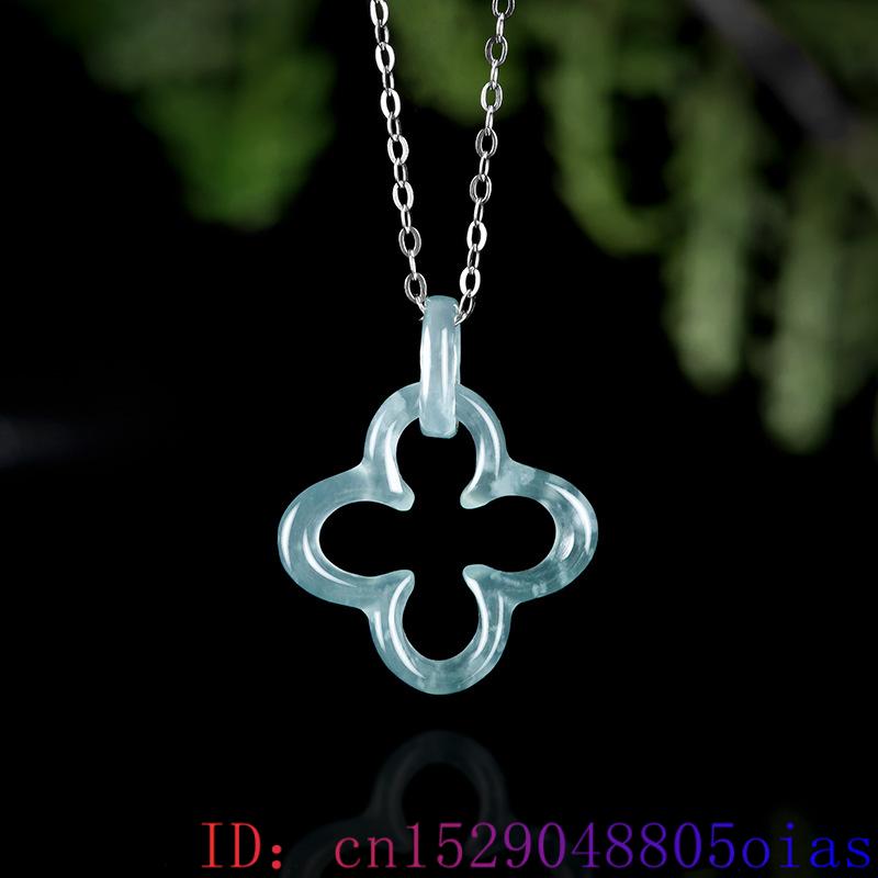 Blue Myanmar Jadeite Four Leaf - огляд і ціна Necklaces