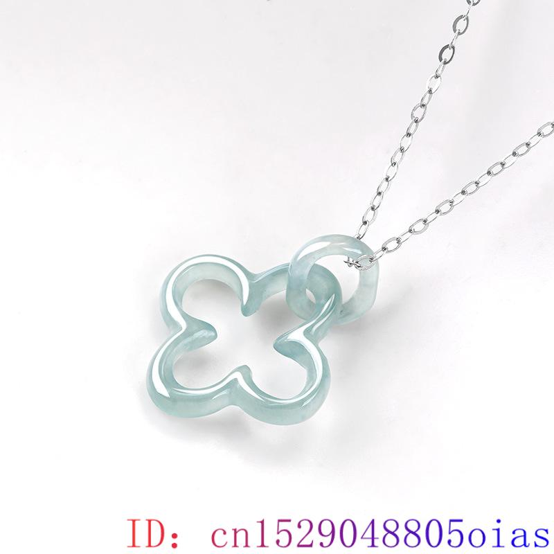 Blue Myanmar Jadeite Four Leaf - огляд і ціна Necklaces