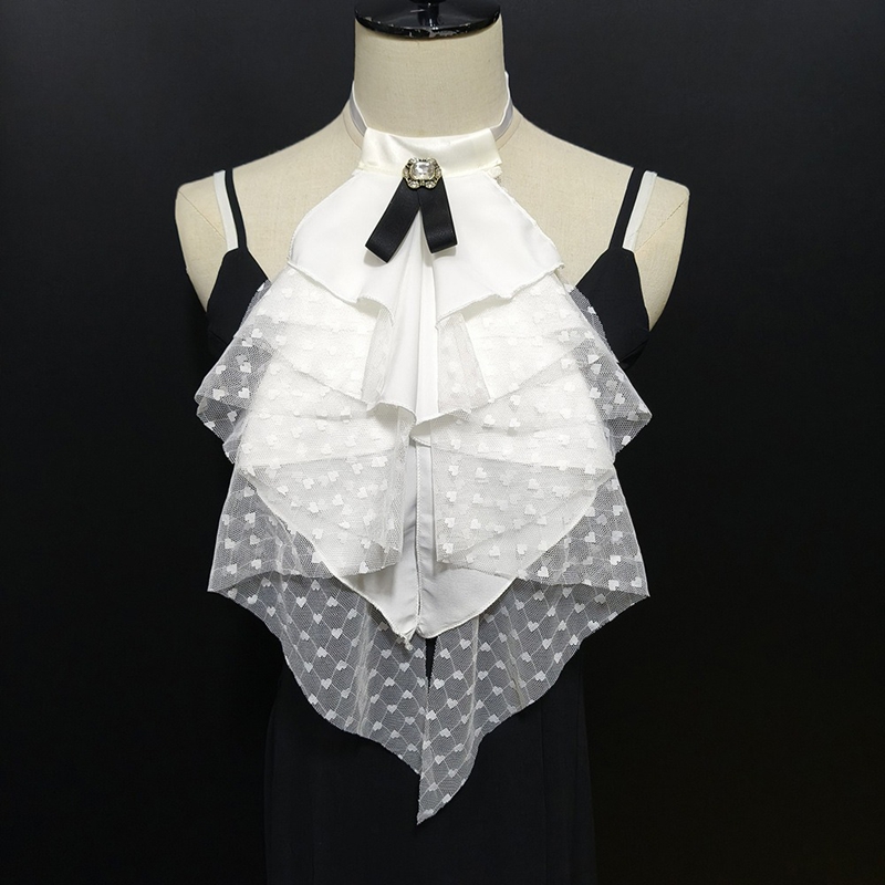 White Lace Layered Detachable  - огляд і ціна Necklaces