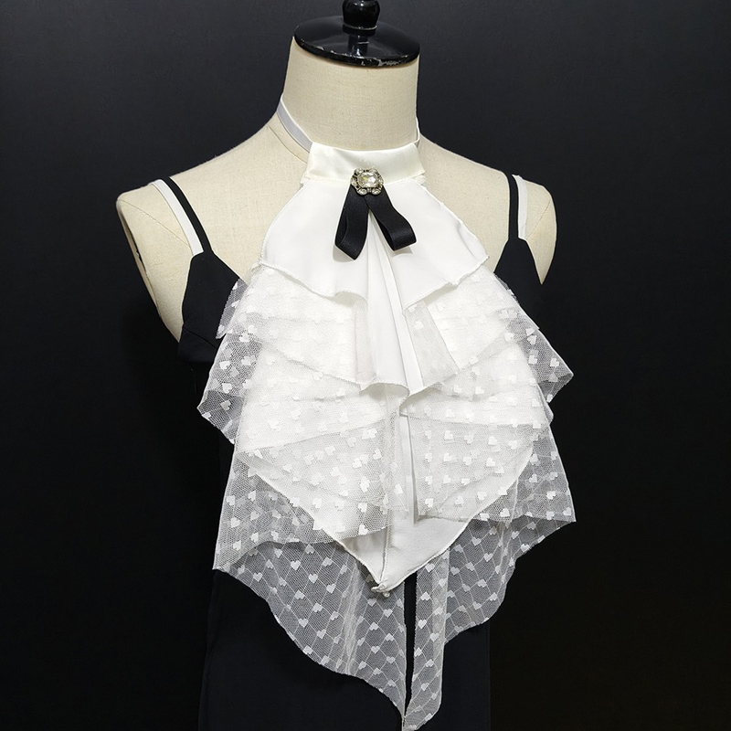 White Lace Layered Detachable  - огляд і ціна Necklaces