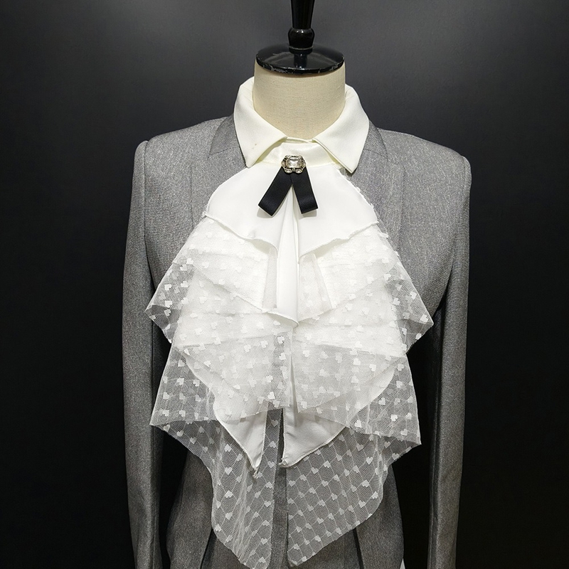 White Lace Layered Detachable  - огляд і ціна Necklaces