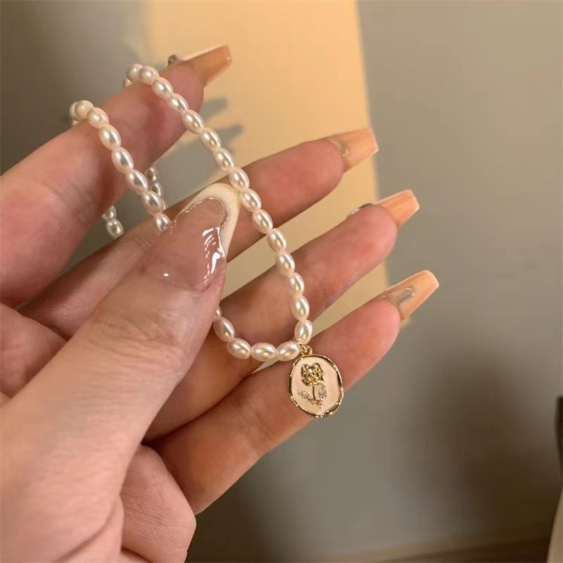 French Vintage Imitation Baroq - огляд і ціна Pearl Choker Necklace Vintage