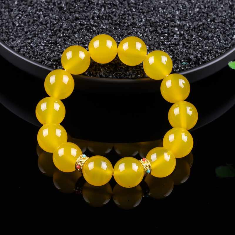 Jade amber yellow, simple and  - огляд і ціна Bracelets