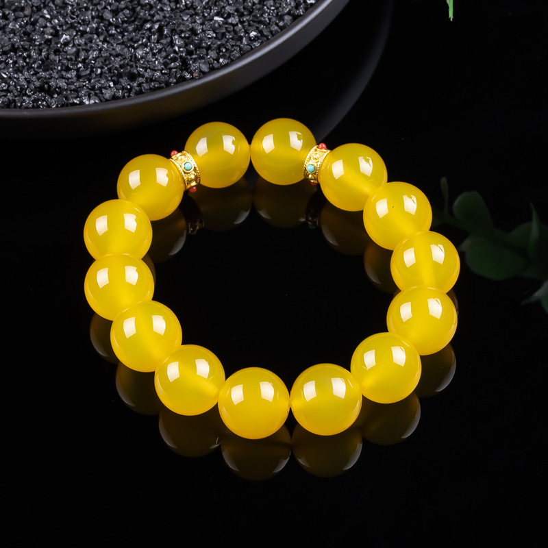 Jade amber yellow, simple and  - огляд і ціна Bracelets