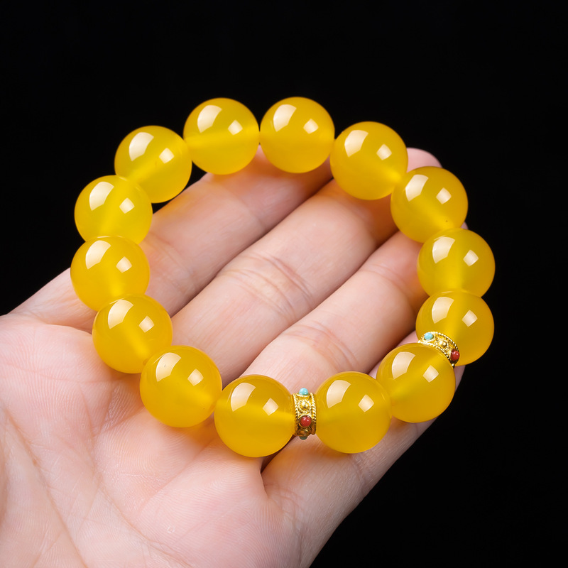 Jade amber yellow, simple and  - огляд і ціна Bracelets