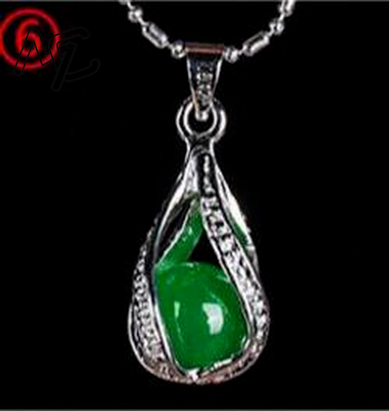 925 Silver Chinese Green Jade  - огляд і ціна Necklaces